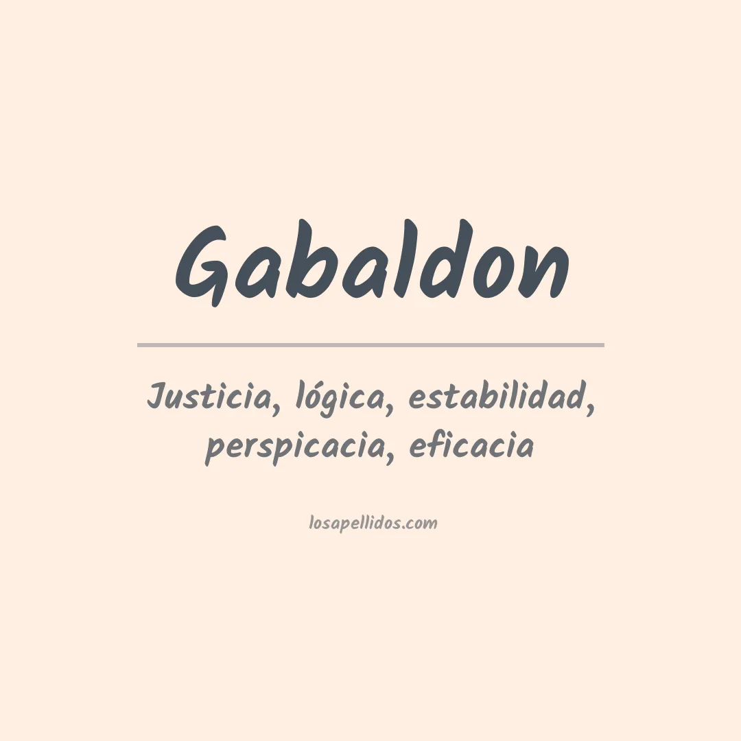 Significado del Apellido Gabaldon