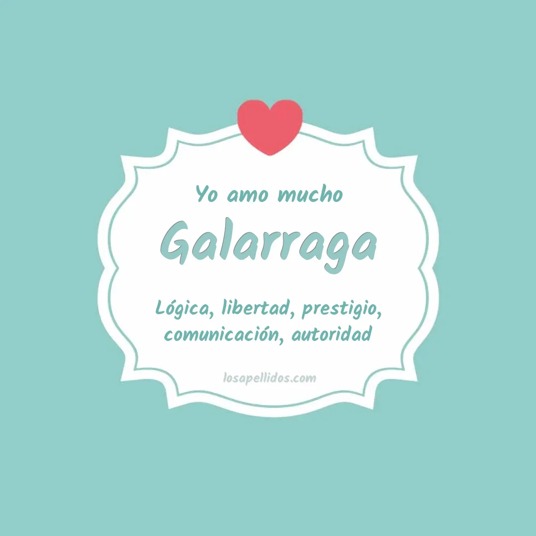 Yo amo mucho Galarraga