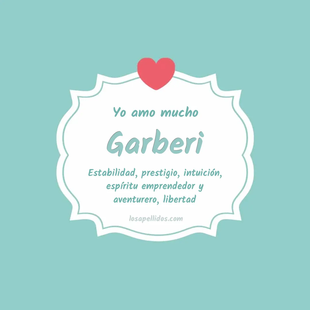 Yo amo mucho Garberi