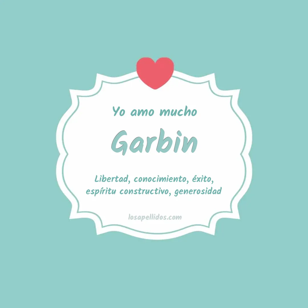 Yo amo mucho Garbin