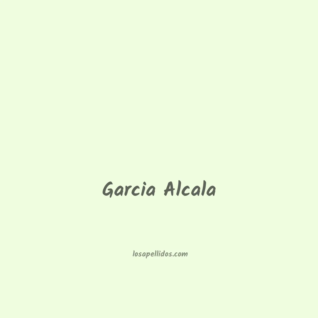 Garcia alcala en chino