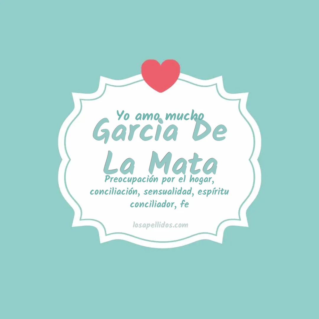 Yo amo mucho Garcia de la mata