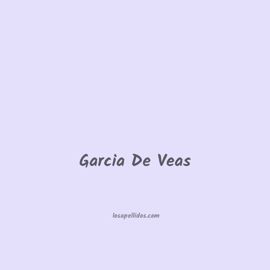 Garcia de veas en chino