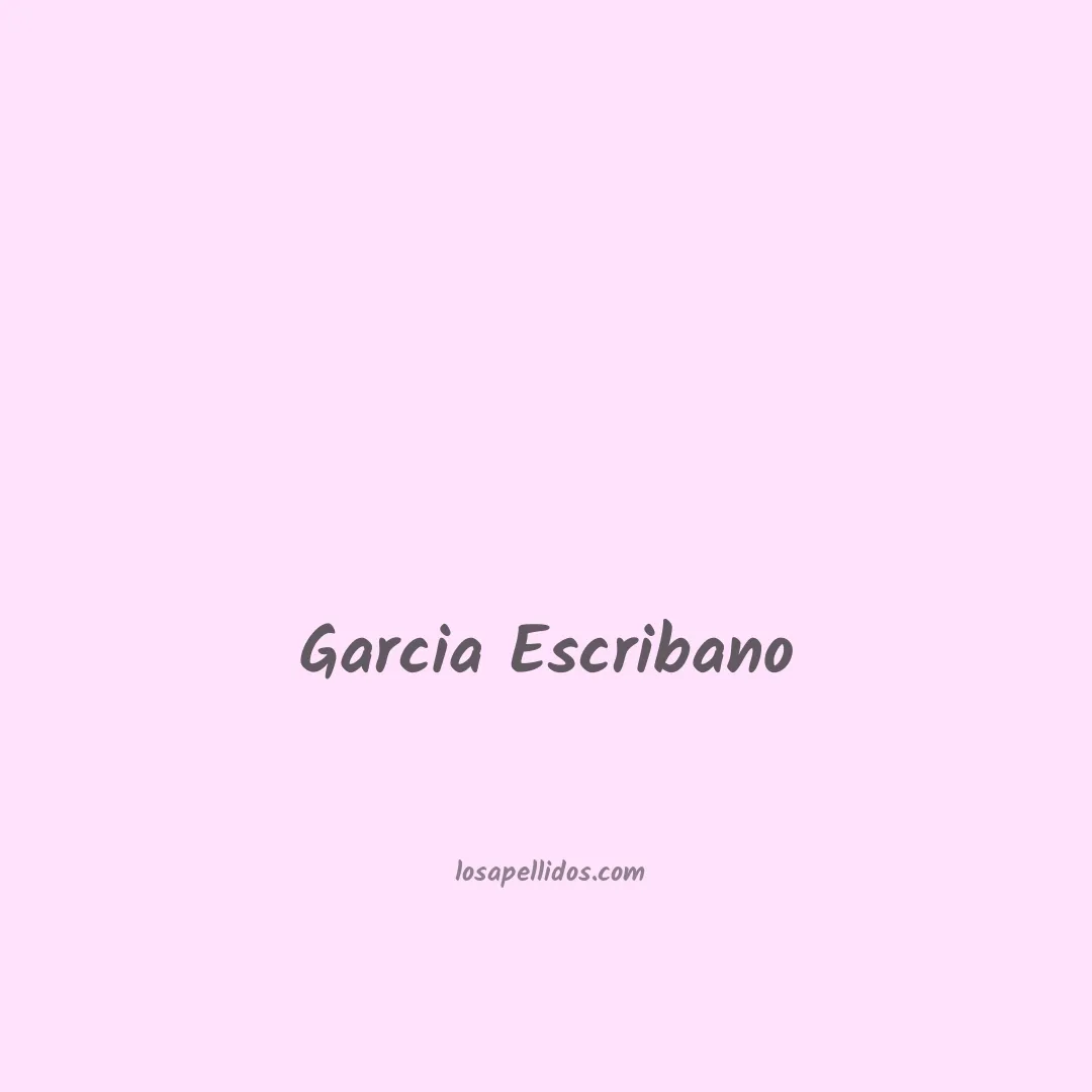 Garcia escribano en chino