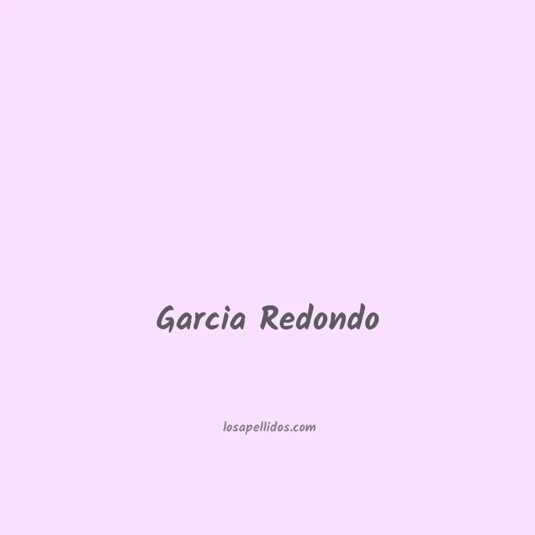 Garcia redondo en chino