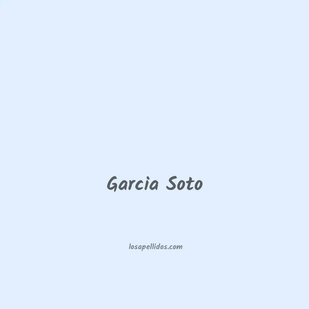 Garcia soto en chino