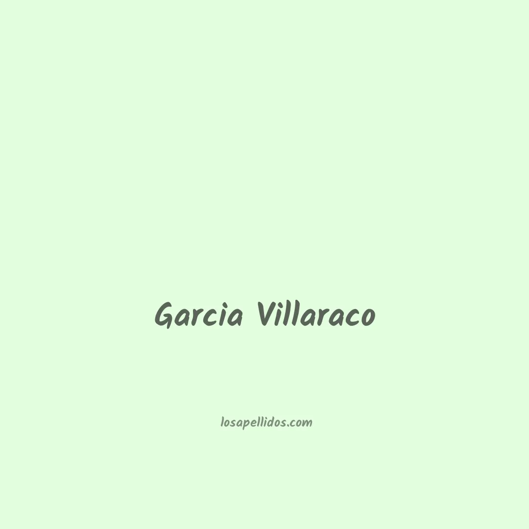 Garcia villaraco en chino