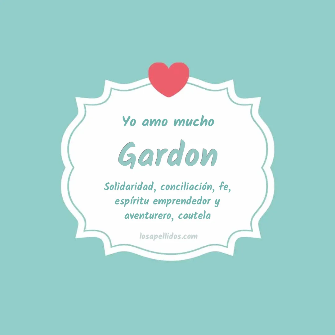 Yo amo mucho Gardon