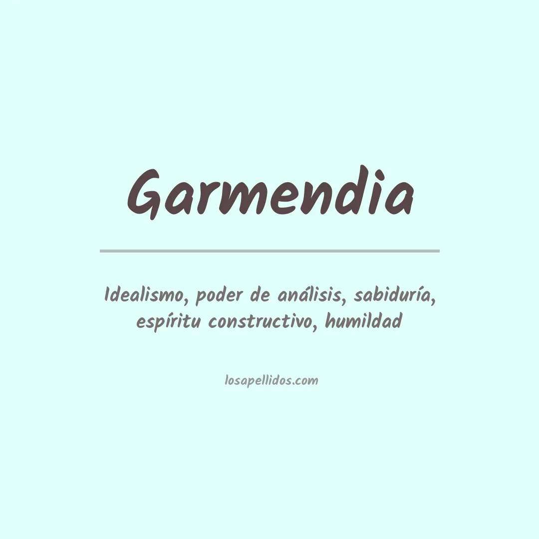 Significado del Apellido Garmendia