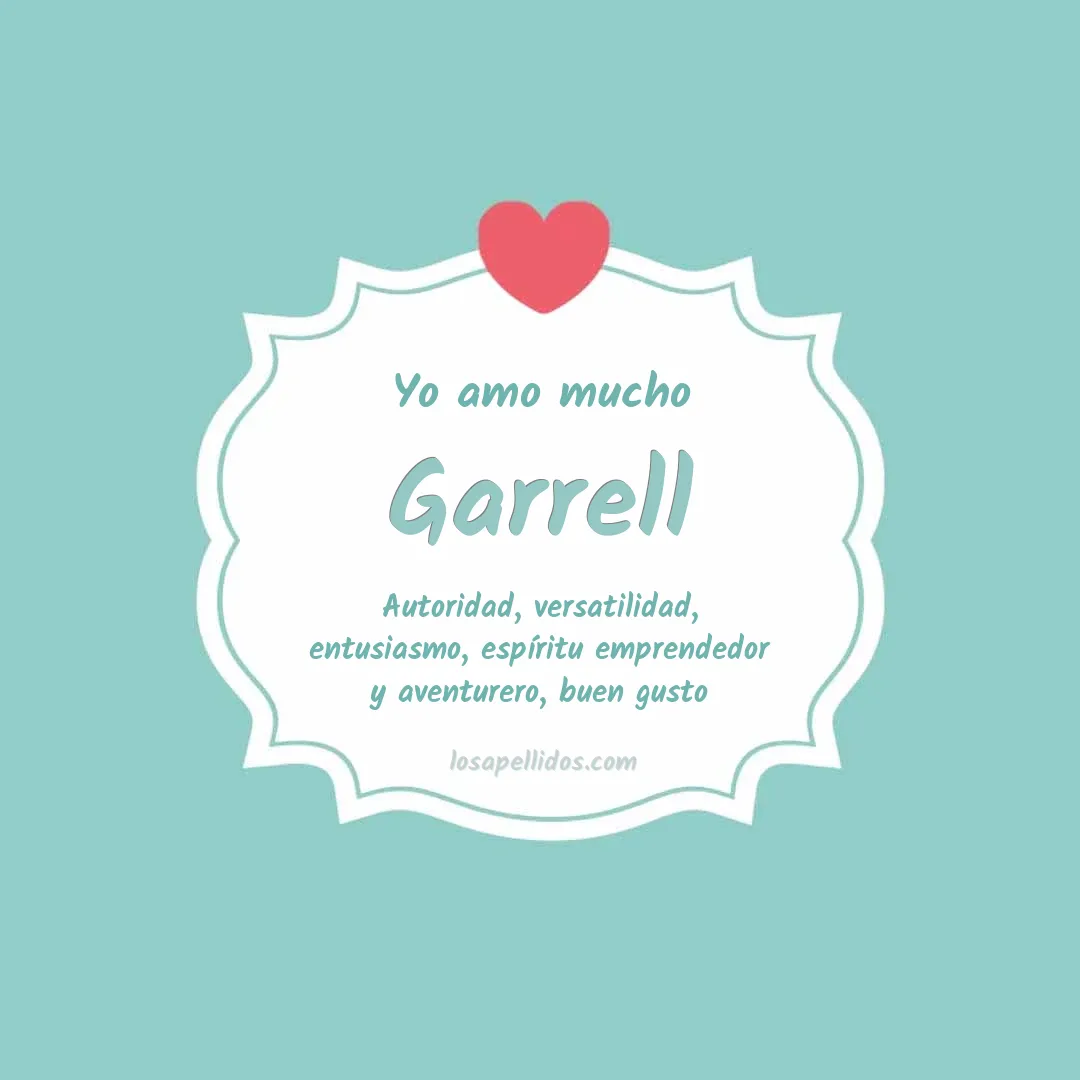Yo amo mucho Garrell