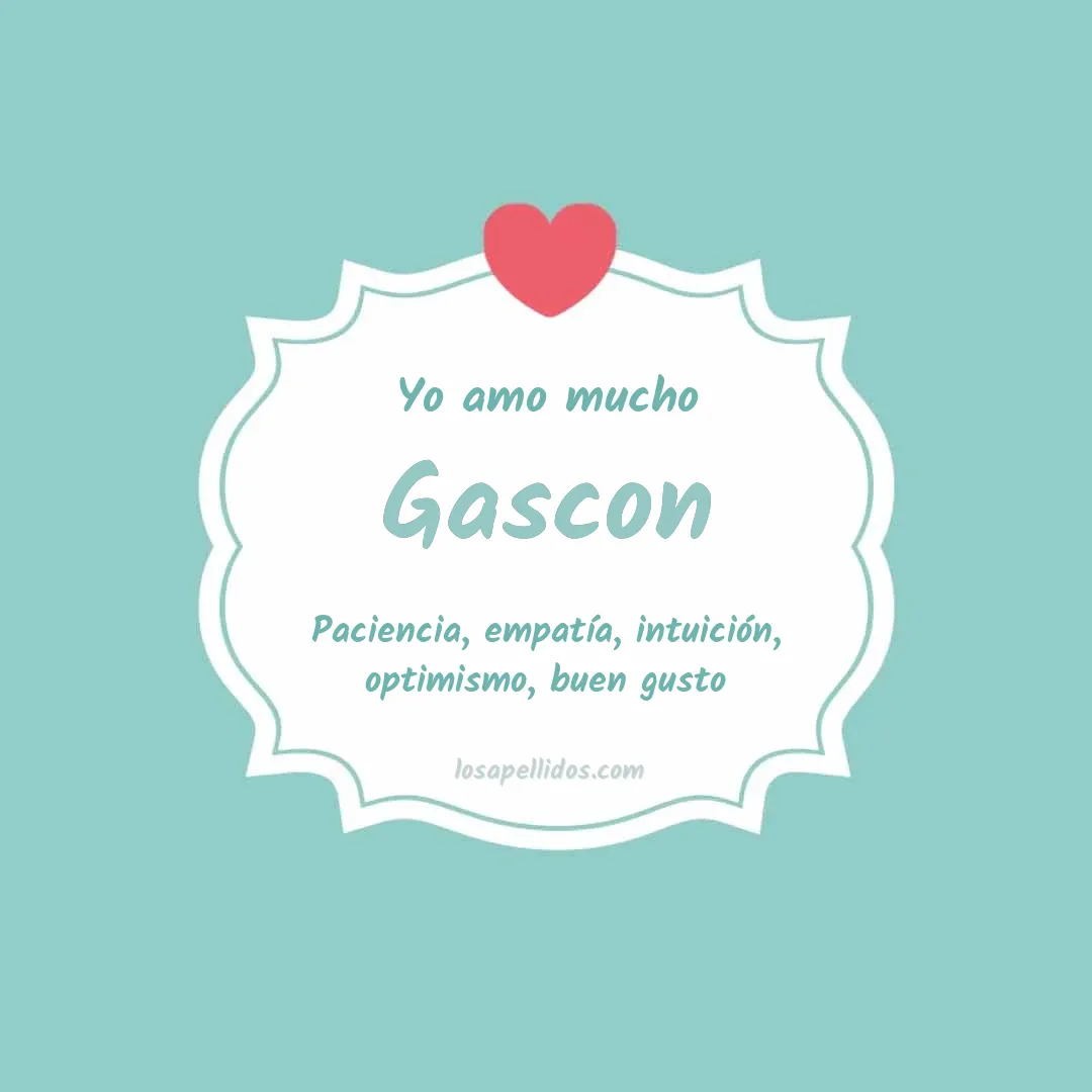 Yo amo mucho Gascon