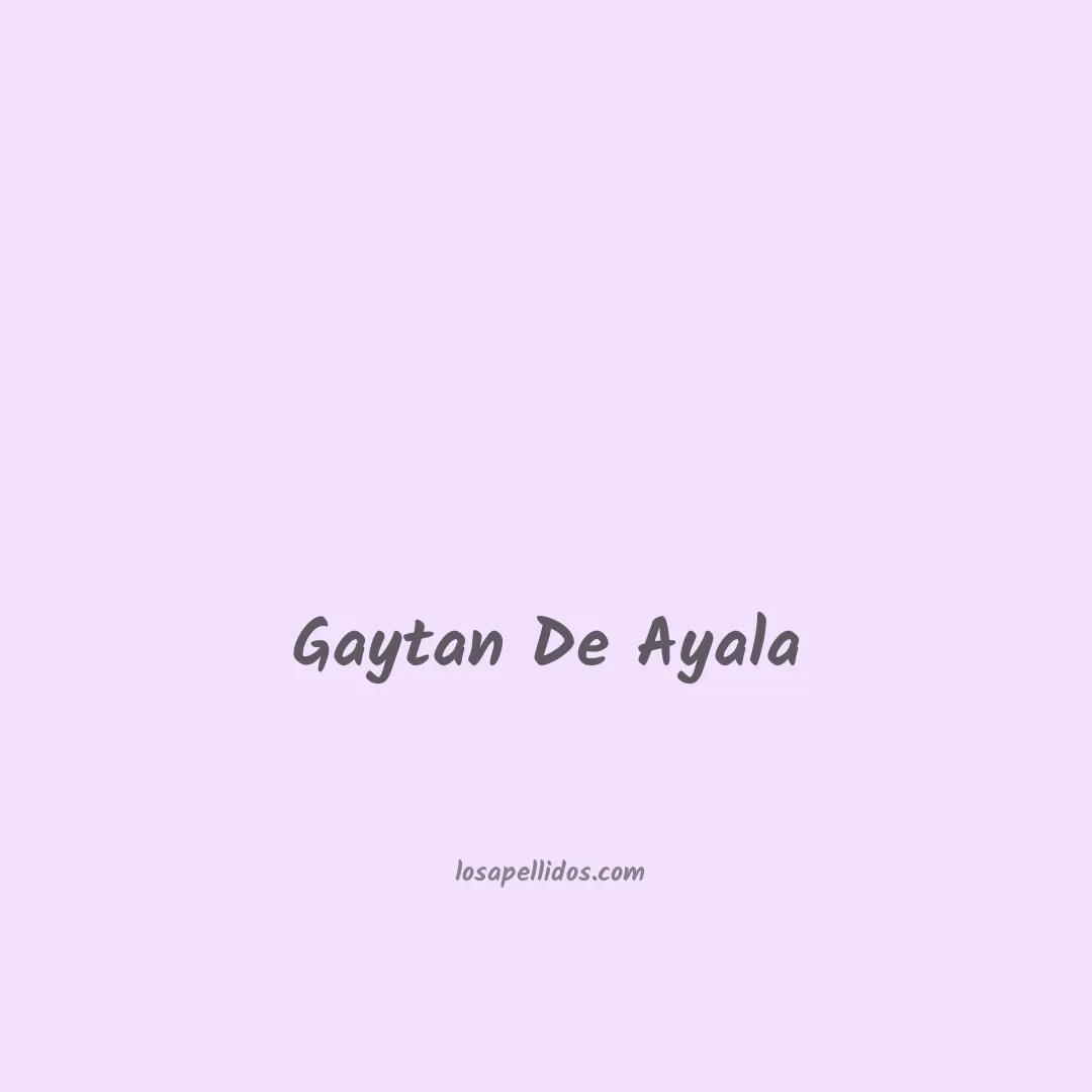 Gaytan de ayala en chino