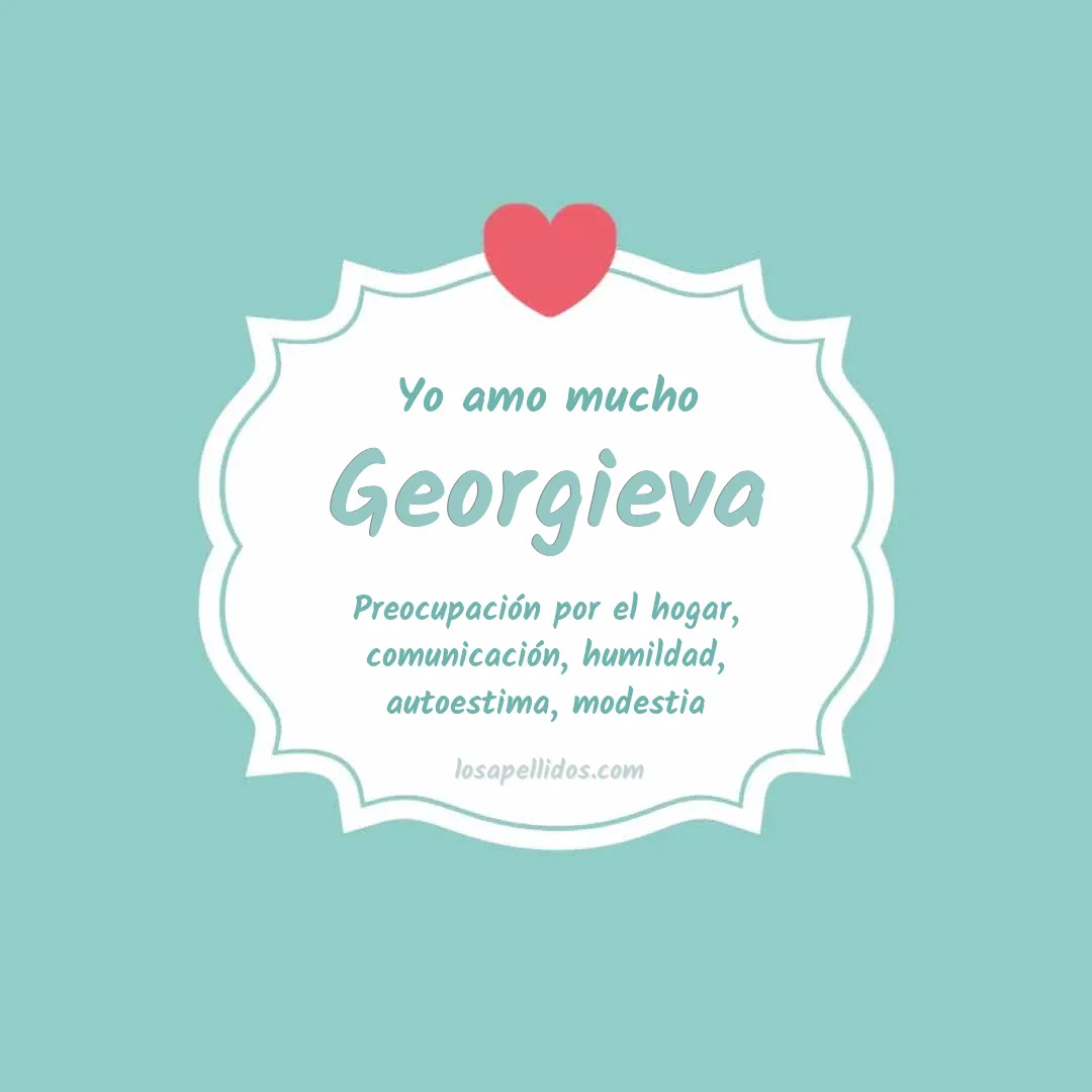 Yo amo mucho Georgieva