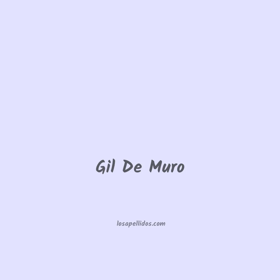 Gil de muro en chino