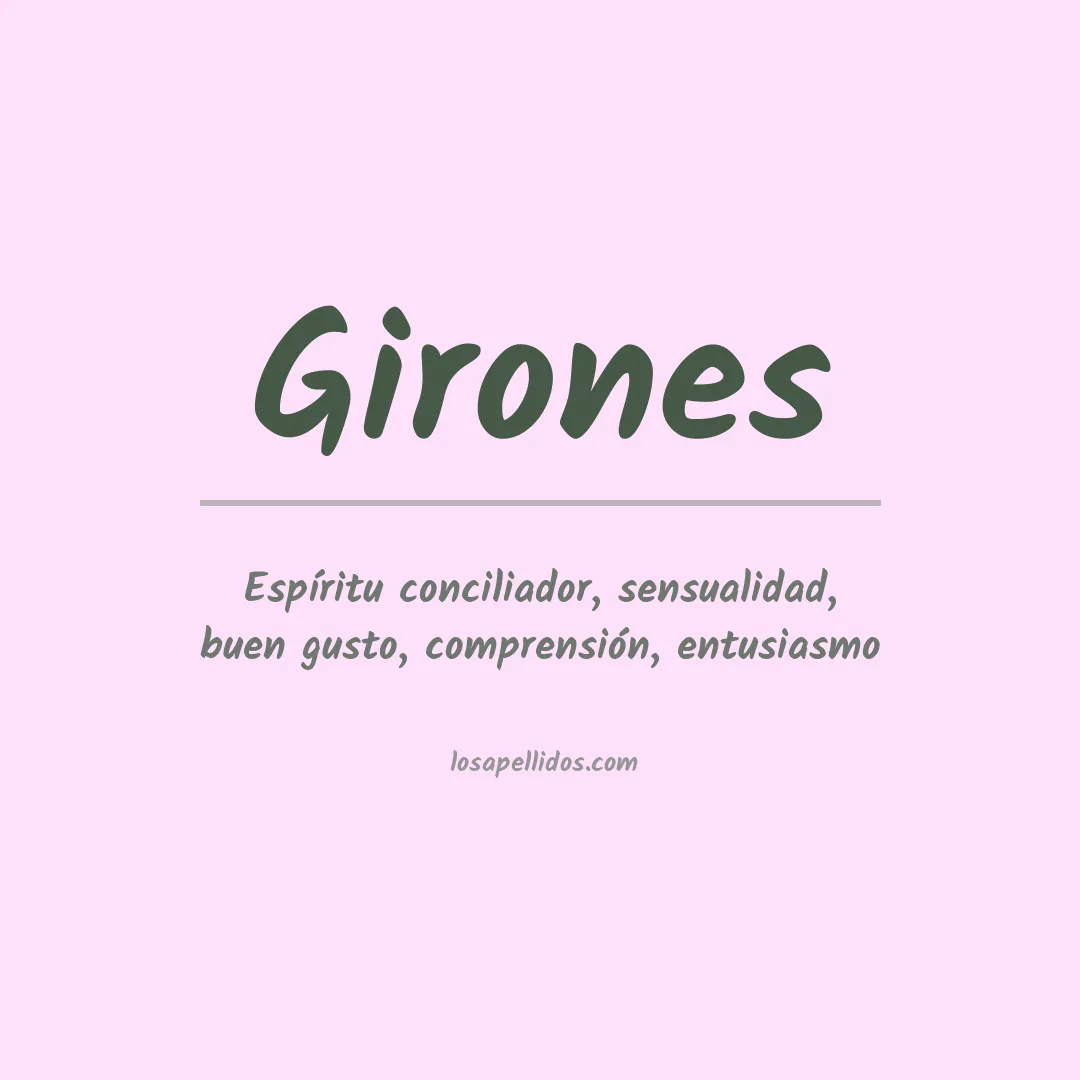Significado del Apellido Girones