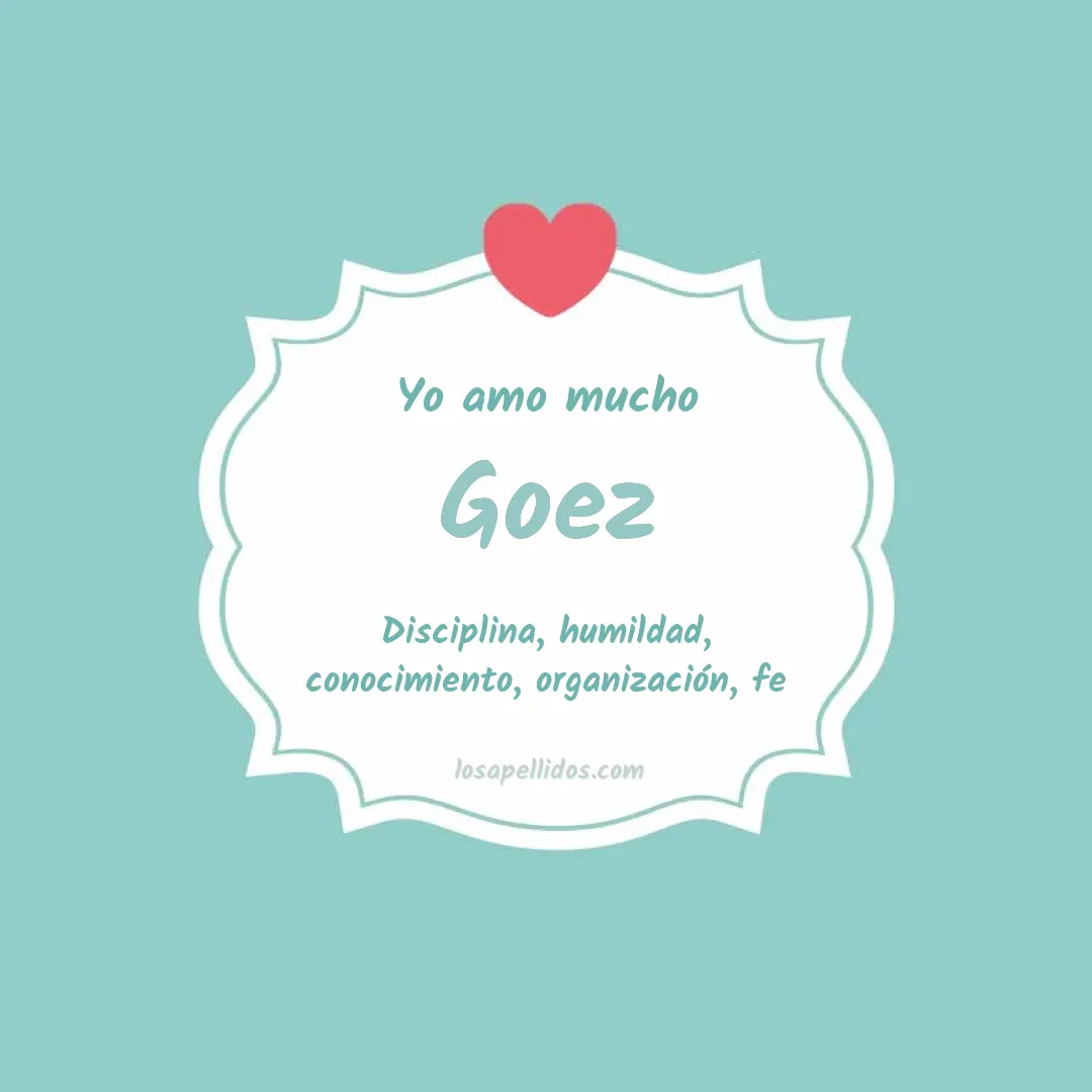 Yo amo mucho Goez