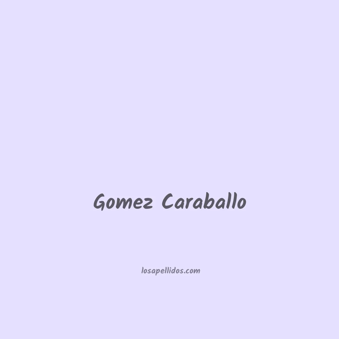 Gomez caraballo en chino