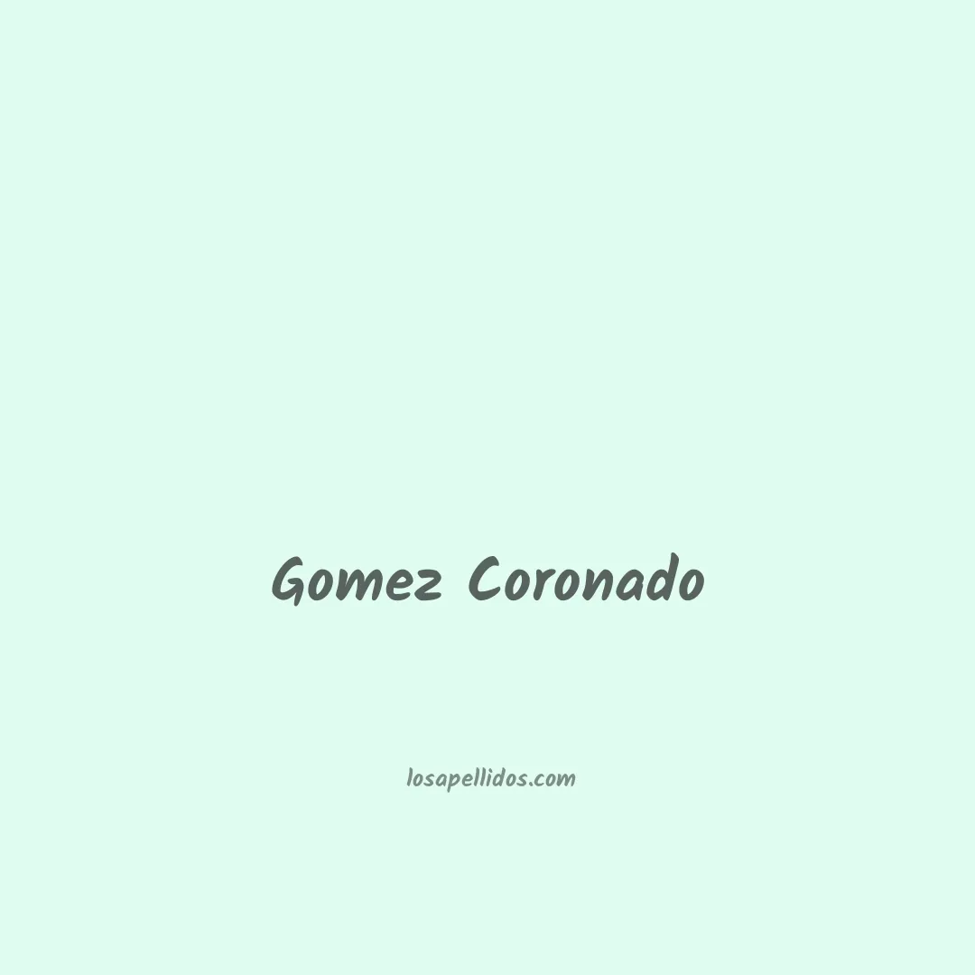 Gomez coronado en chino