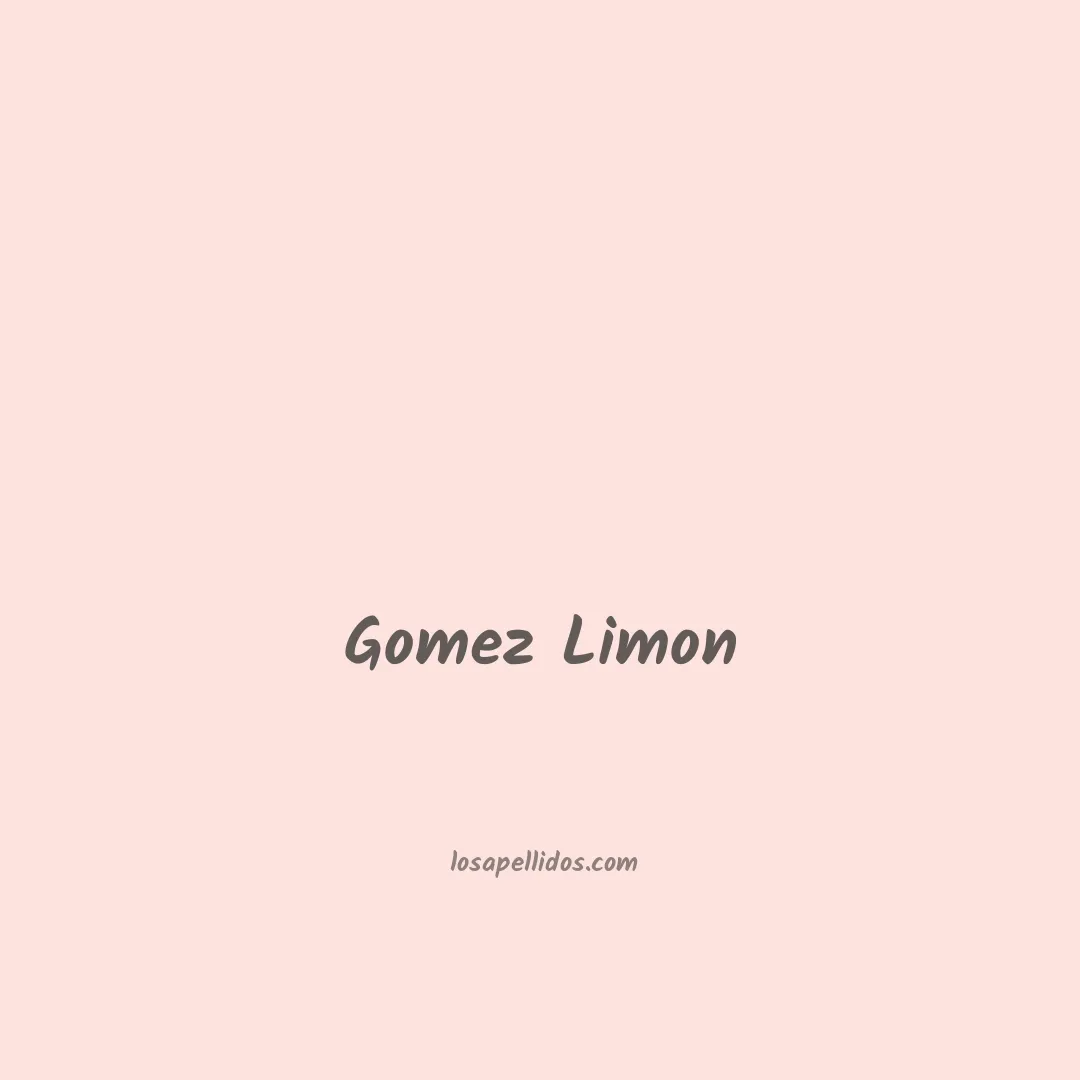Gomez limon en chino