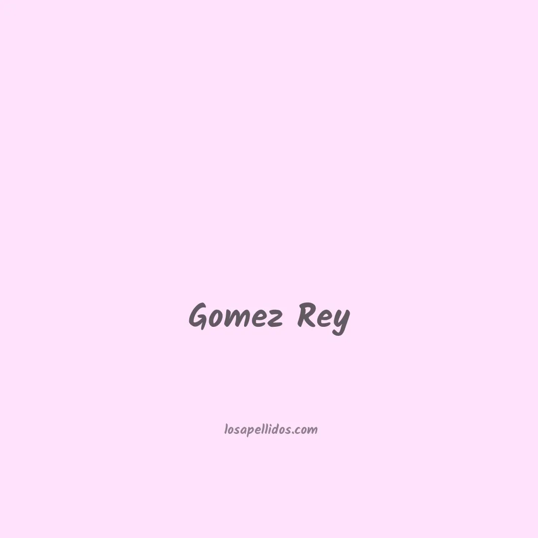 Gomez rey en chino
