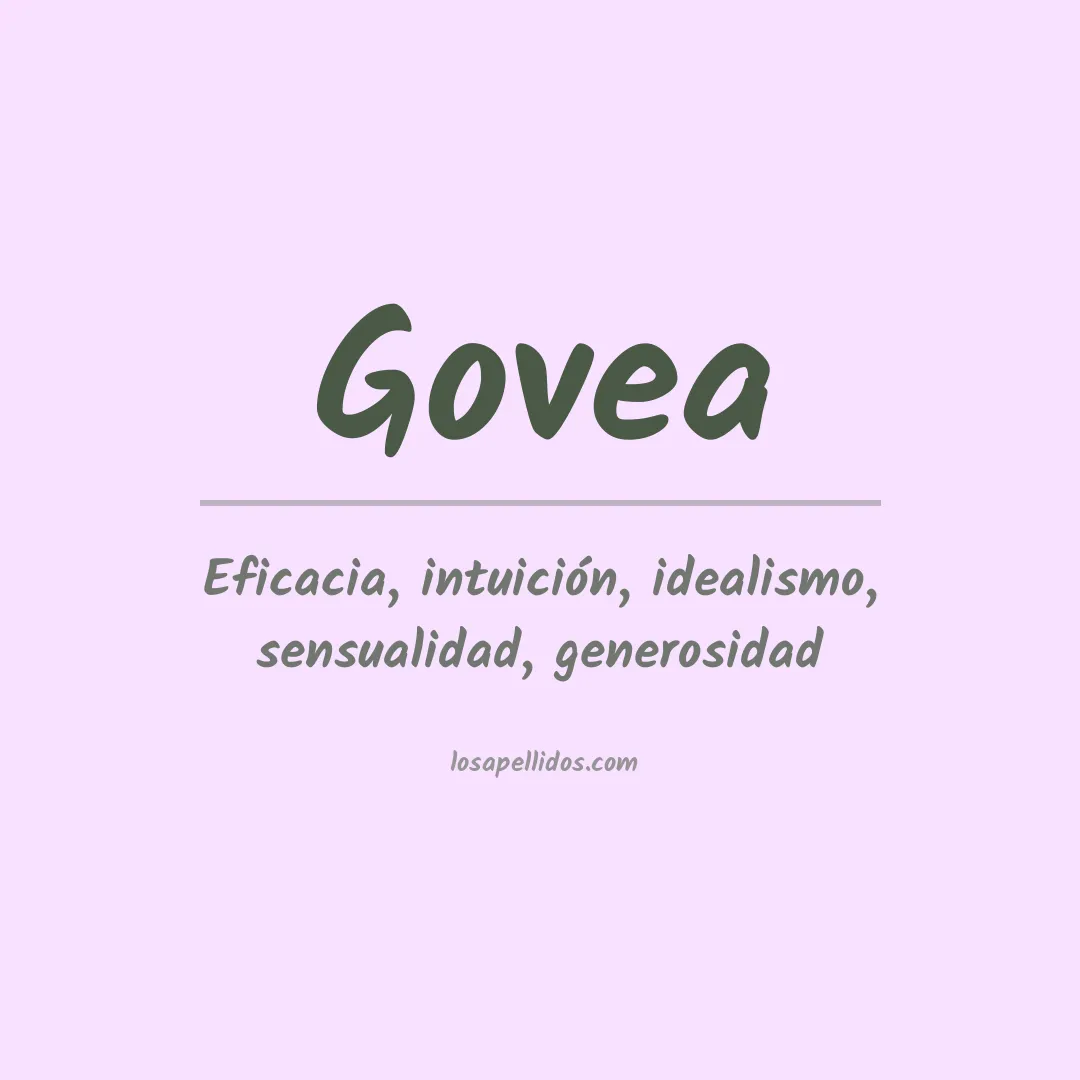 Significado del Apellido Govea
