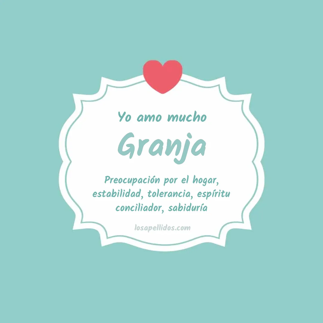 Yo amo mucho Granja
