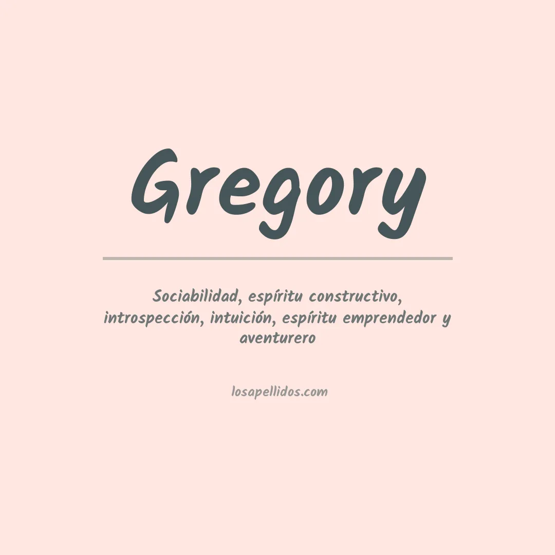 Significado del Apellido Gregory