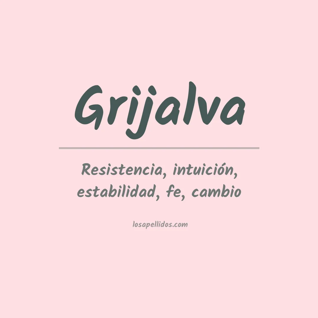Significado del Apellido Grijalva