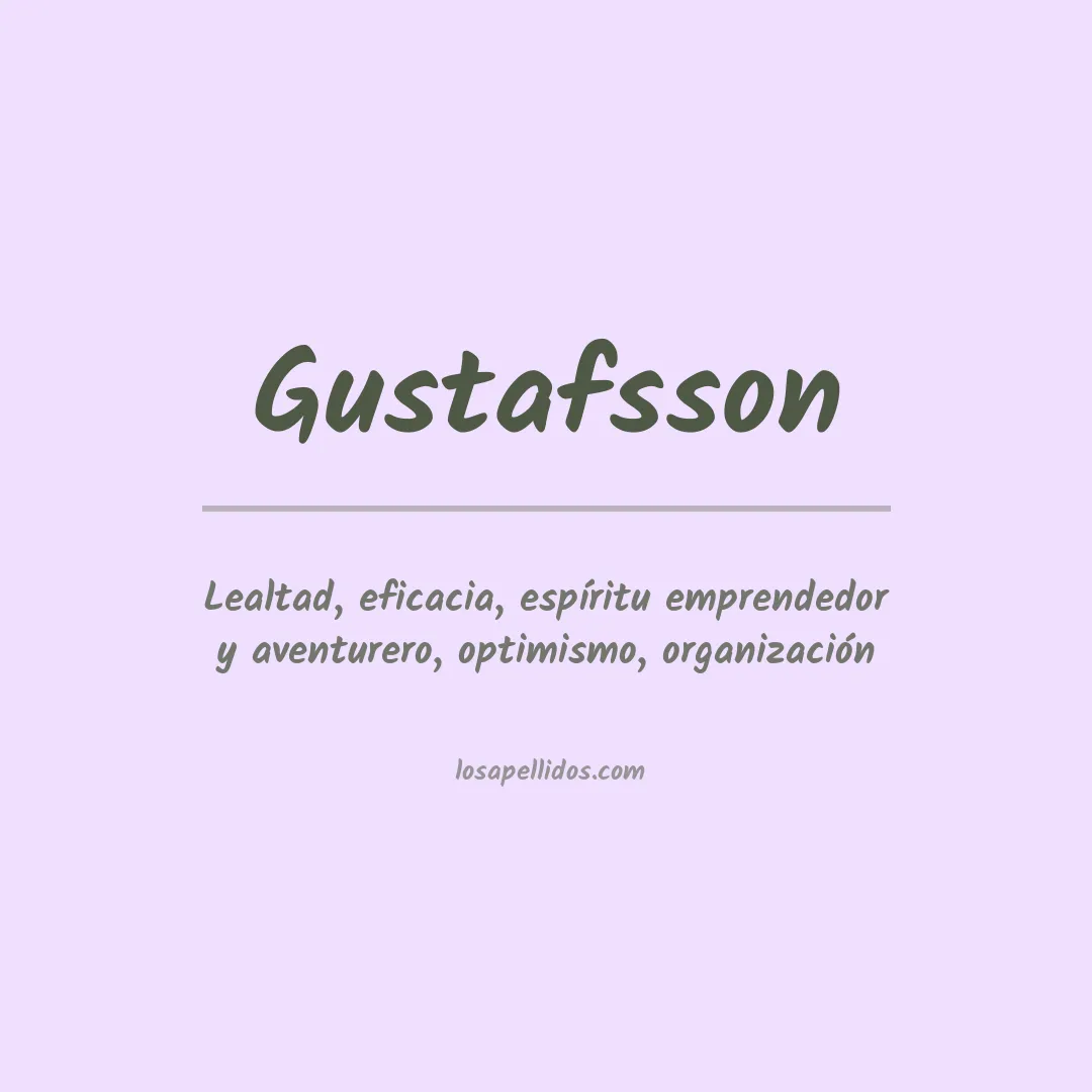 Apellido Gustafsson