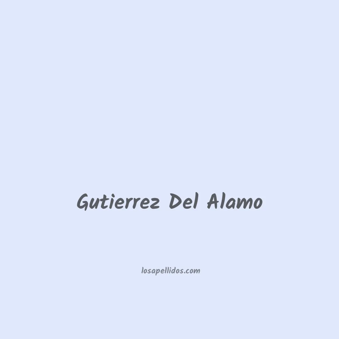 Gutierrez del alamo en chino