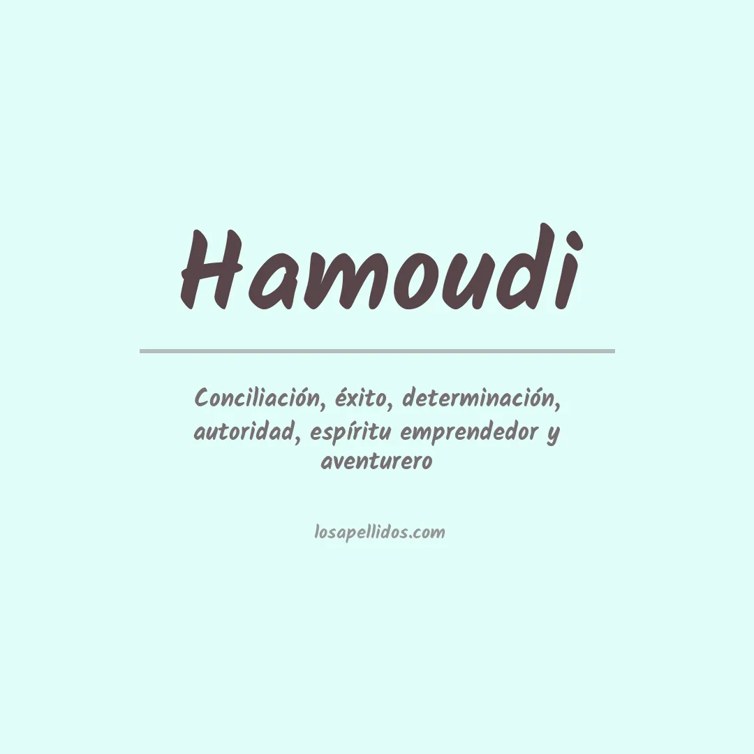Significado del Apellido Hamoudi