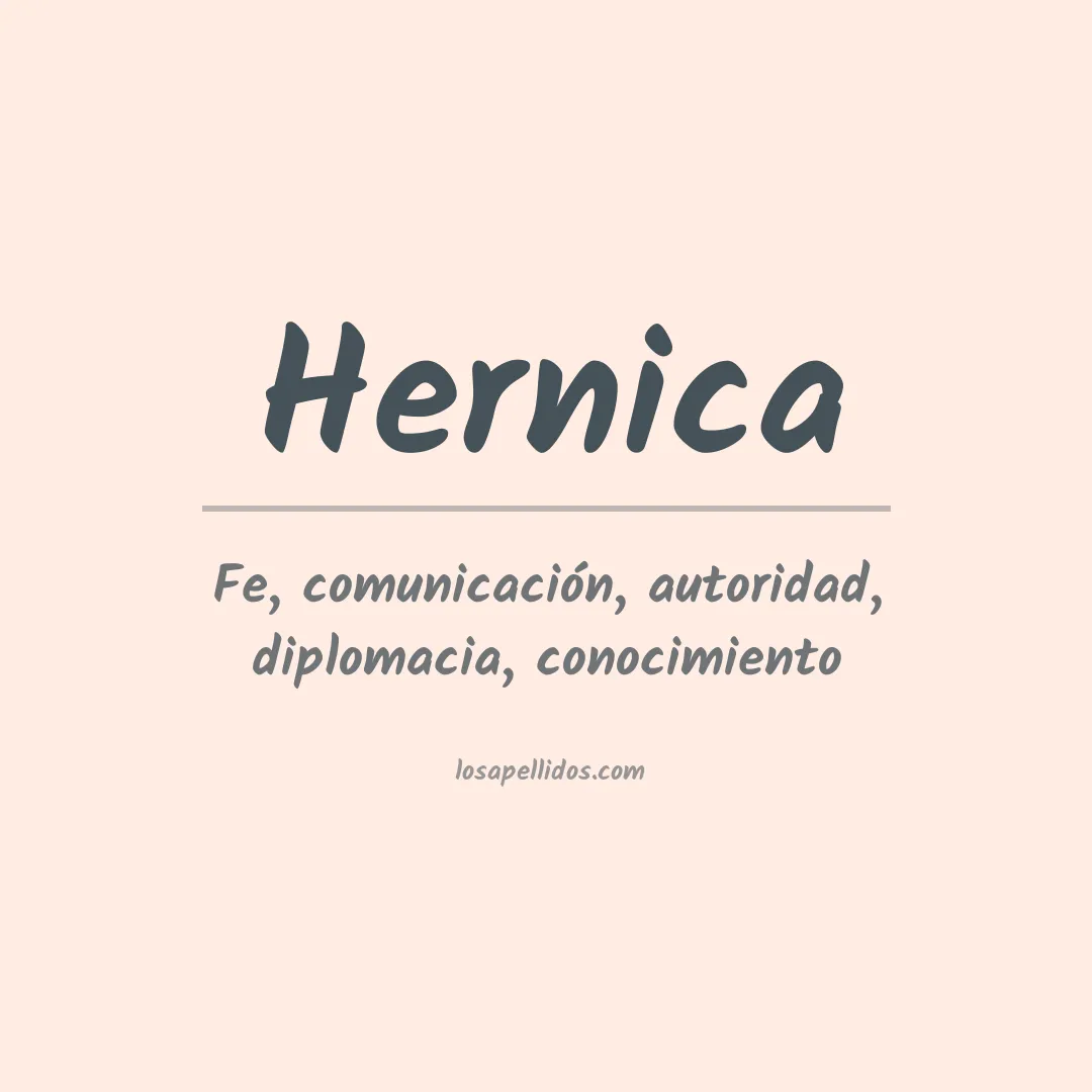 Significado del Apellido Hernica