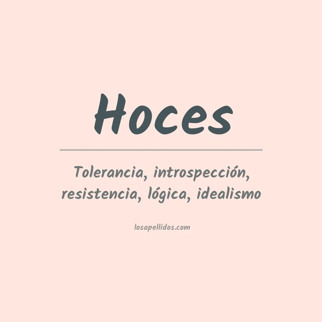 Significado del Apellido Hoces