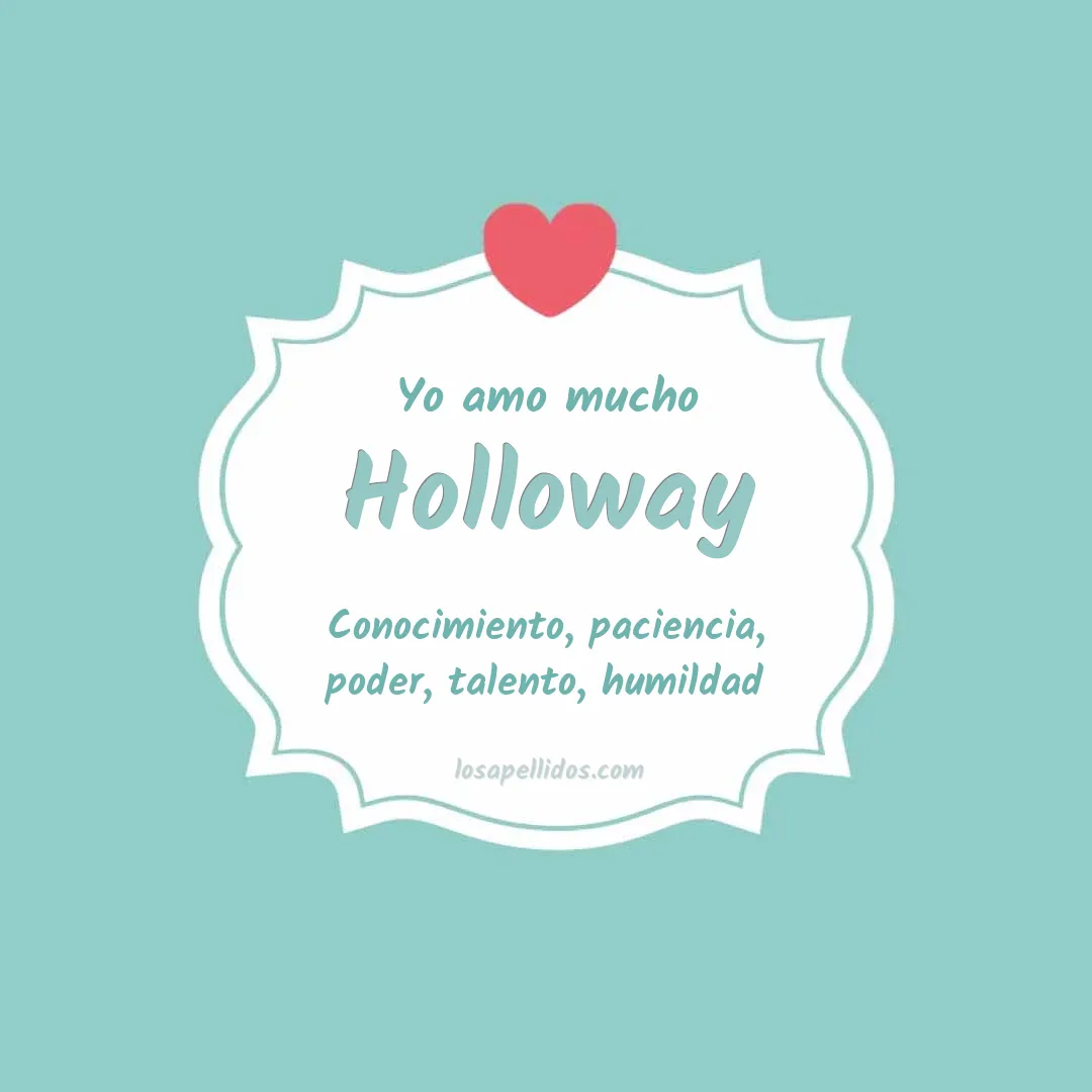 Yo amo mucho Holloway