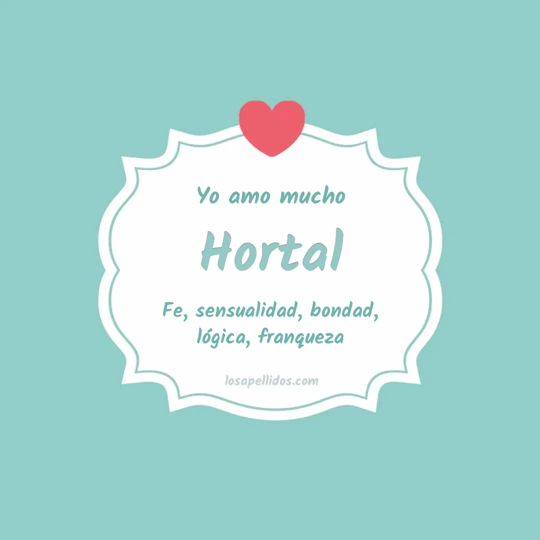 Yo amo mucho Hortal