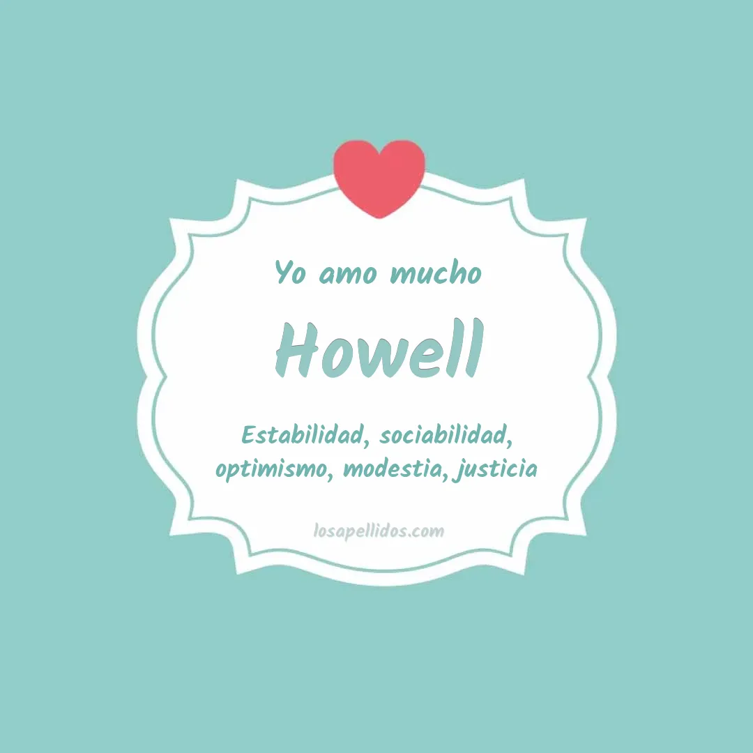 Yo amo mucho Howell