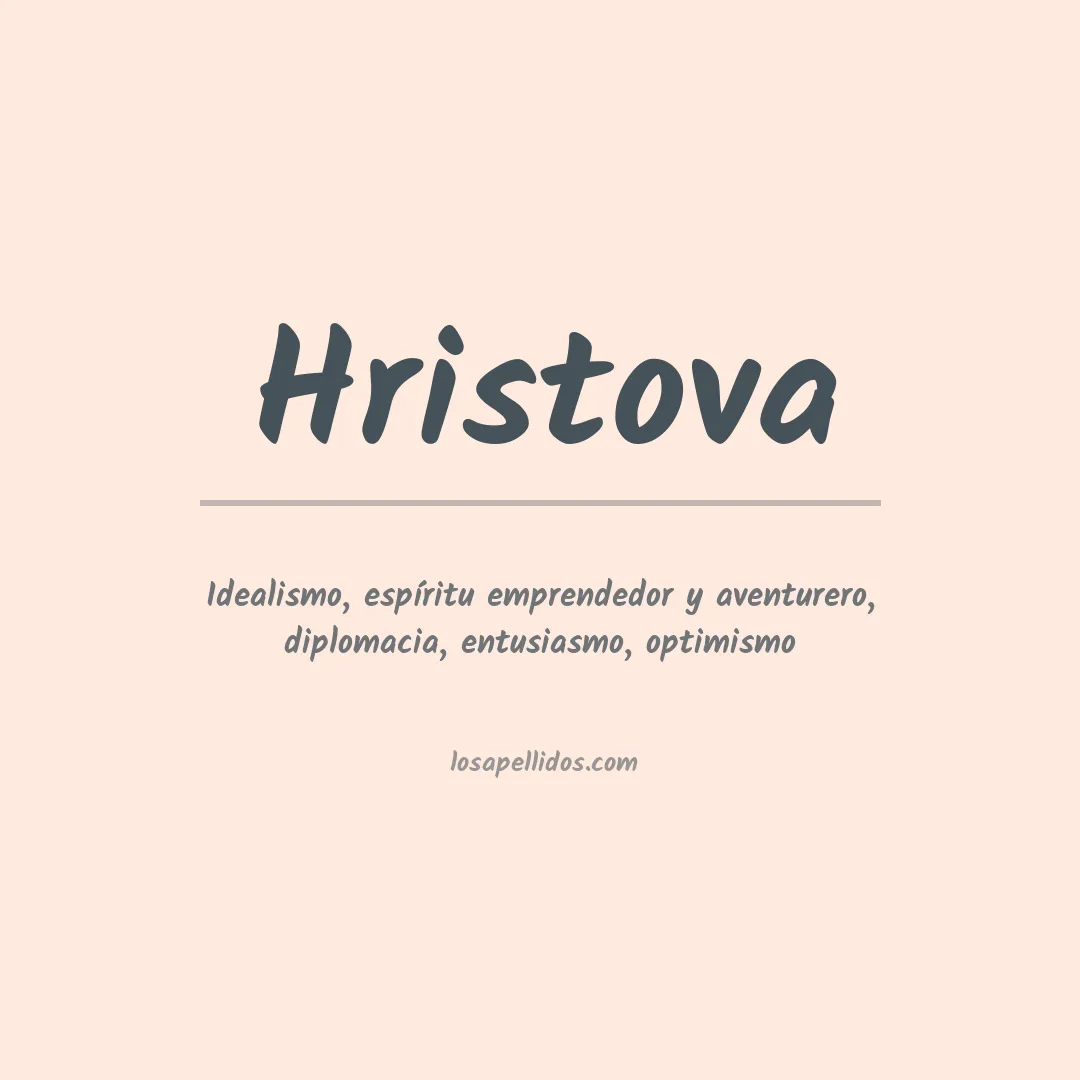 Apellido Hristova