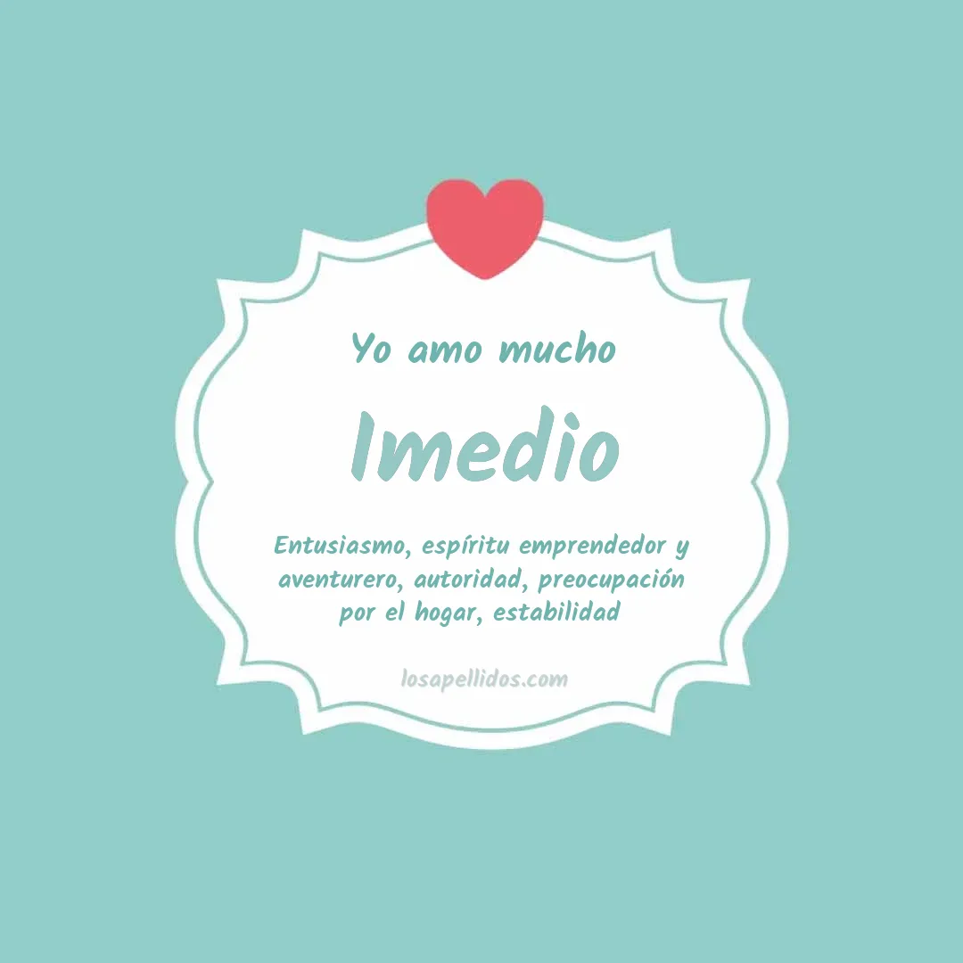 Yo amo mucho Imedio