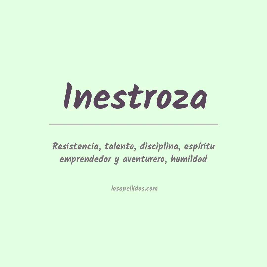 Significado del Apellido Inestroza