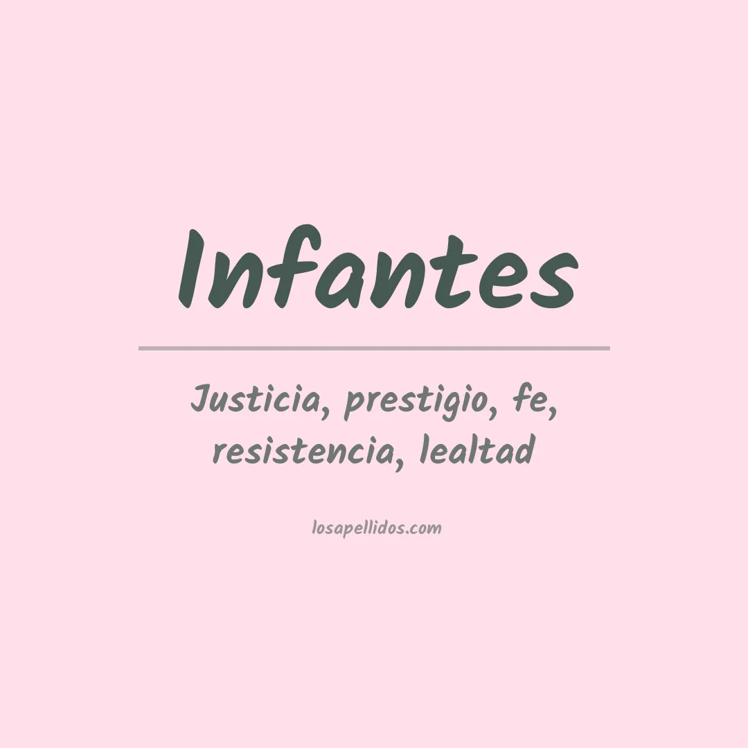 Significado del Apellido Infantes