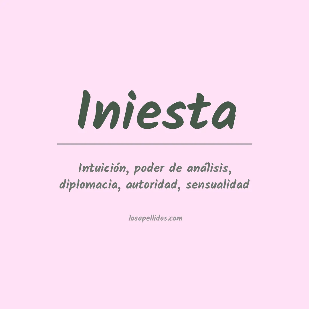 Significado del Apellido Iniesta