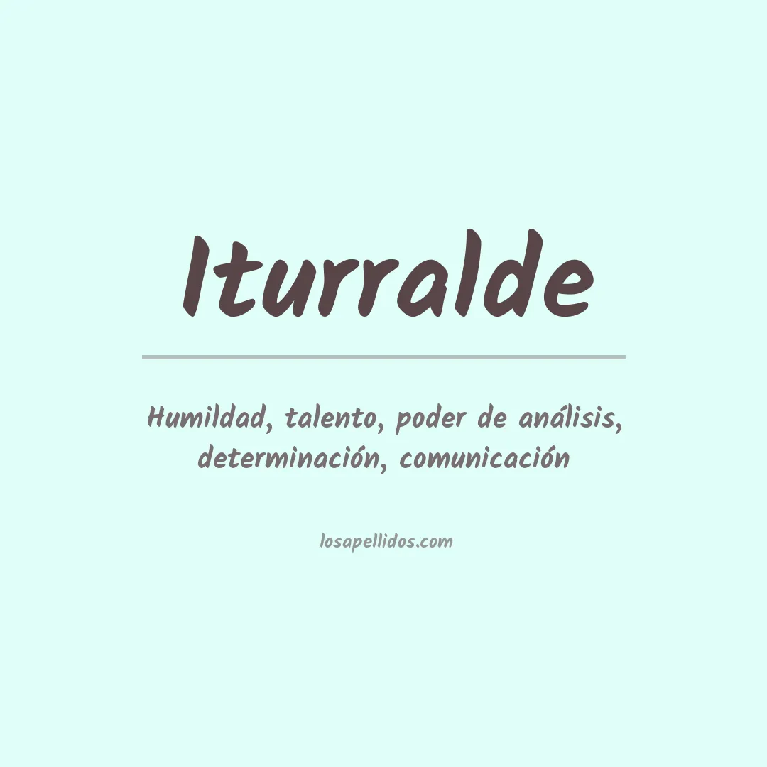 Significado del Apellido Iturralde