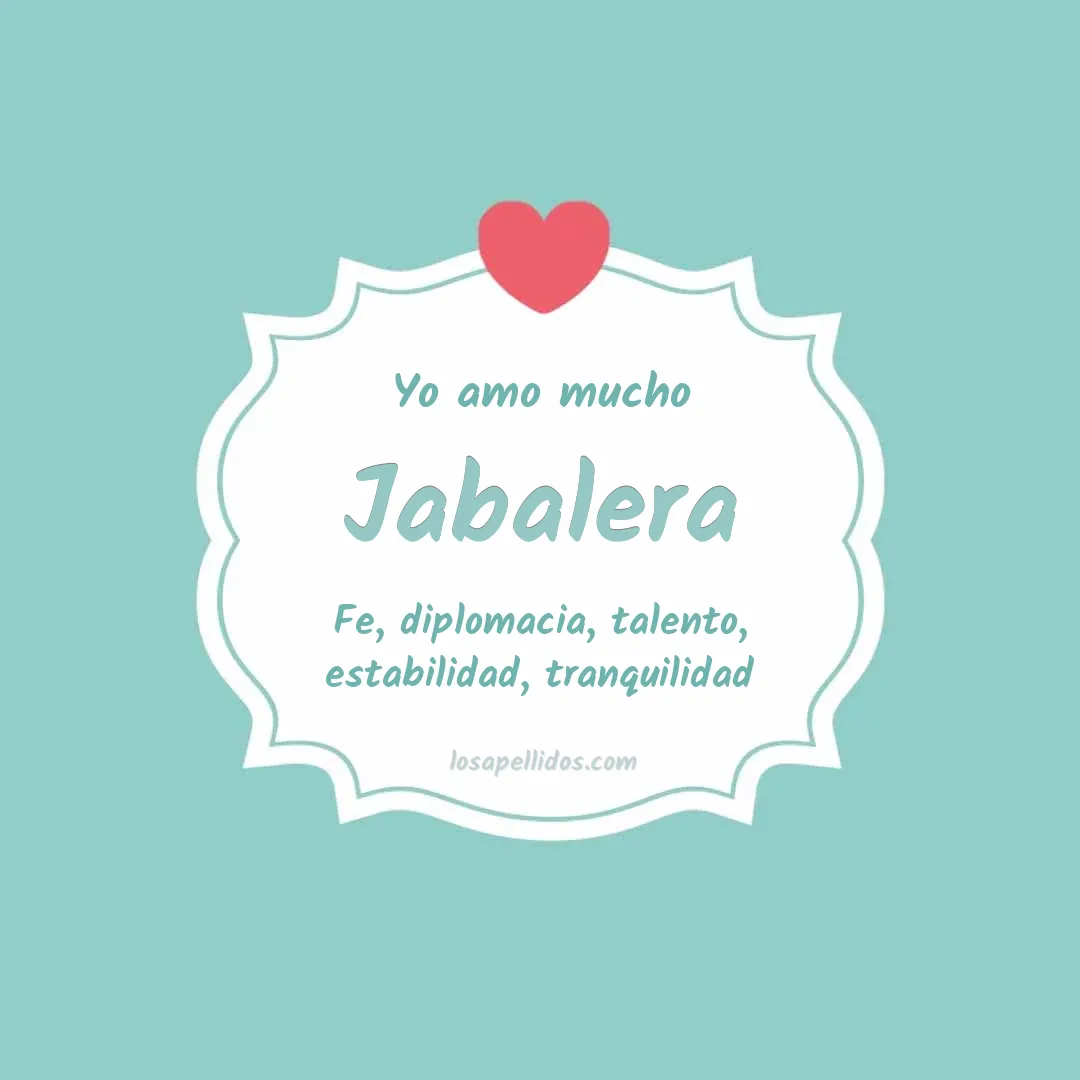Yo amo mucho Jabalera