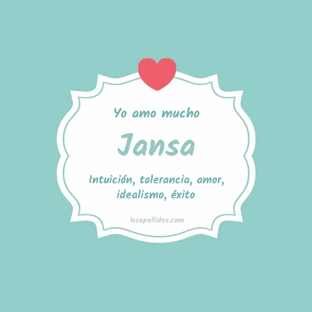 Yo amo mucho Jansa