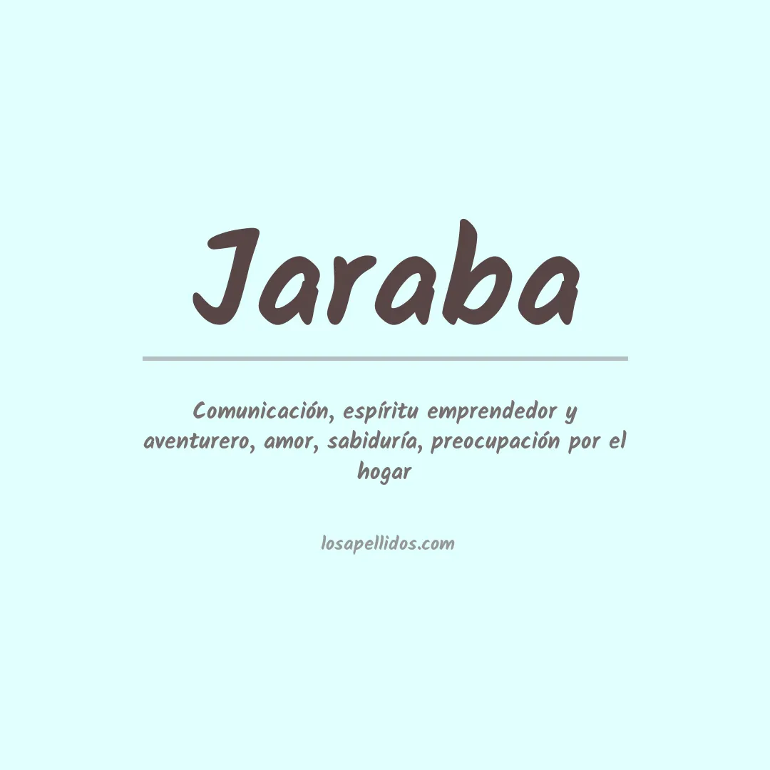 Significado del Apellido Jaraba