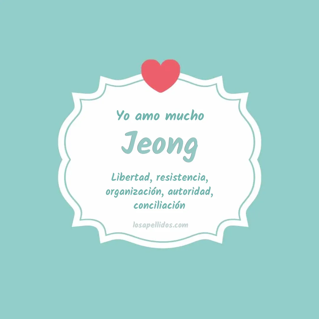 Yo amo mucho Jeong