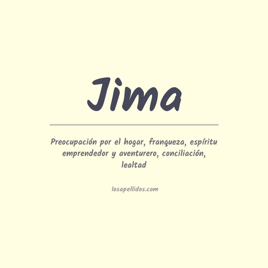 Significado del Apellido Jima