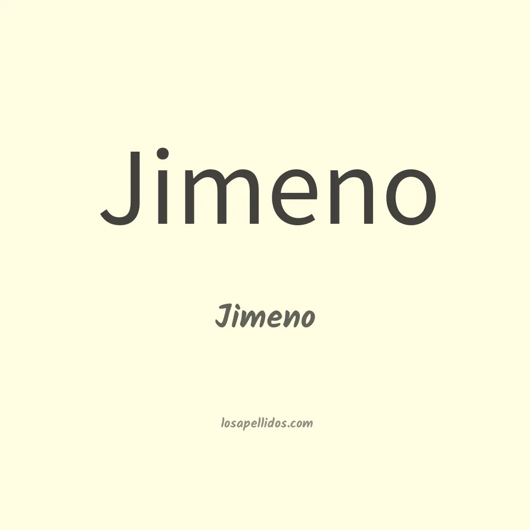 Jimeno en chino
