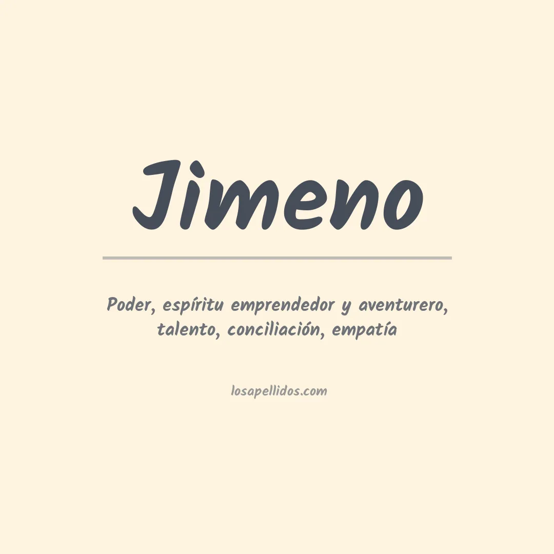 Significado del Apellido Jimeno