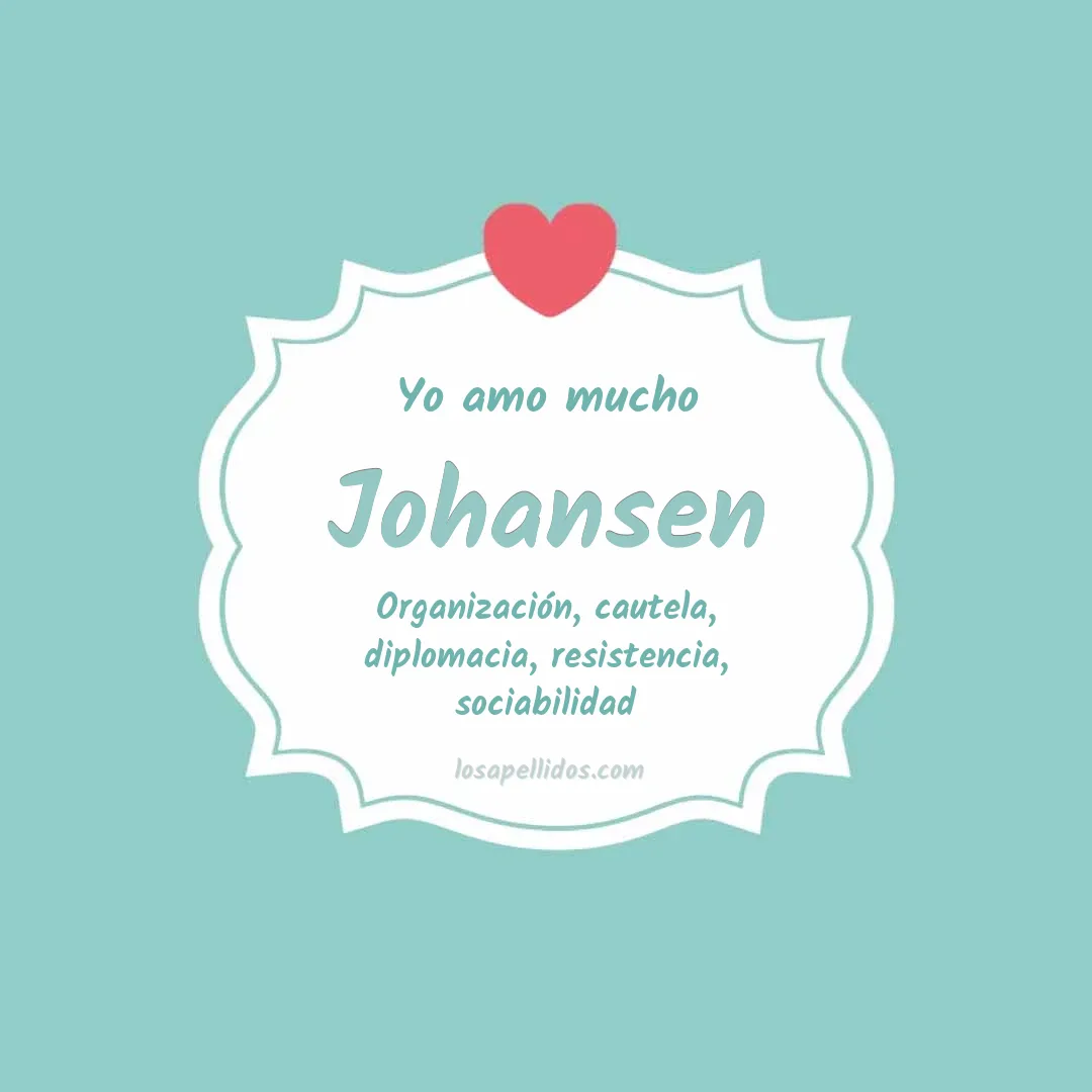 Yo amo mucho Johansen